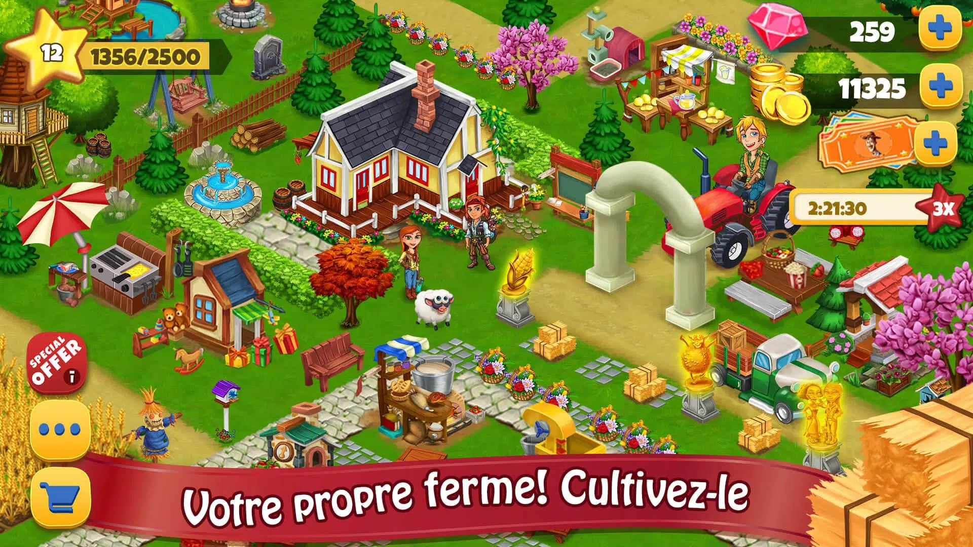 Download do APK de Fazenda Feliz Agricultura jogo para Android