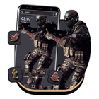 Black Commando Launcher Theme icône