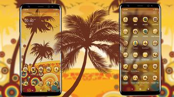 پوستر Palm Tree Canvas Theme