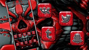 Red Skull Launcher Theme Affiche