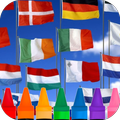 Europe : Drapeaux à colorier