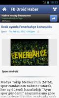 FB Droid Haber تصوير الشاشة 1