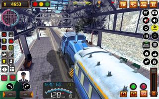 Uphill Train Simulator Game. Affiche