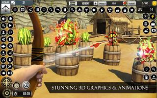 Watermelon Archery Games 3D اسکرین شاٹ 1