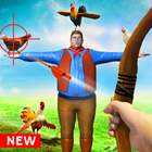 Crazy Chicken Shooting Game : Archery Killing biểu tượng