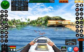 Fishing Boat Driving Simulator स्क्रीनशॉट 2