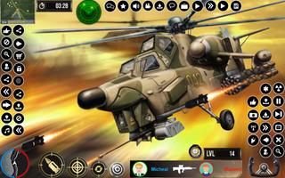 Army Gunship Helicopter 海報