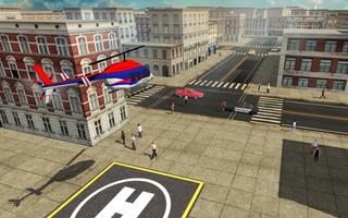 Ville hélicoptère vol simulateur transports publi capture d'écran 2