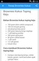 Resep Brownies Kukus Sederhana capture d'écran 3