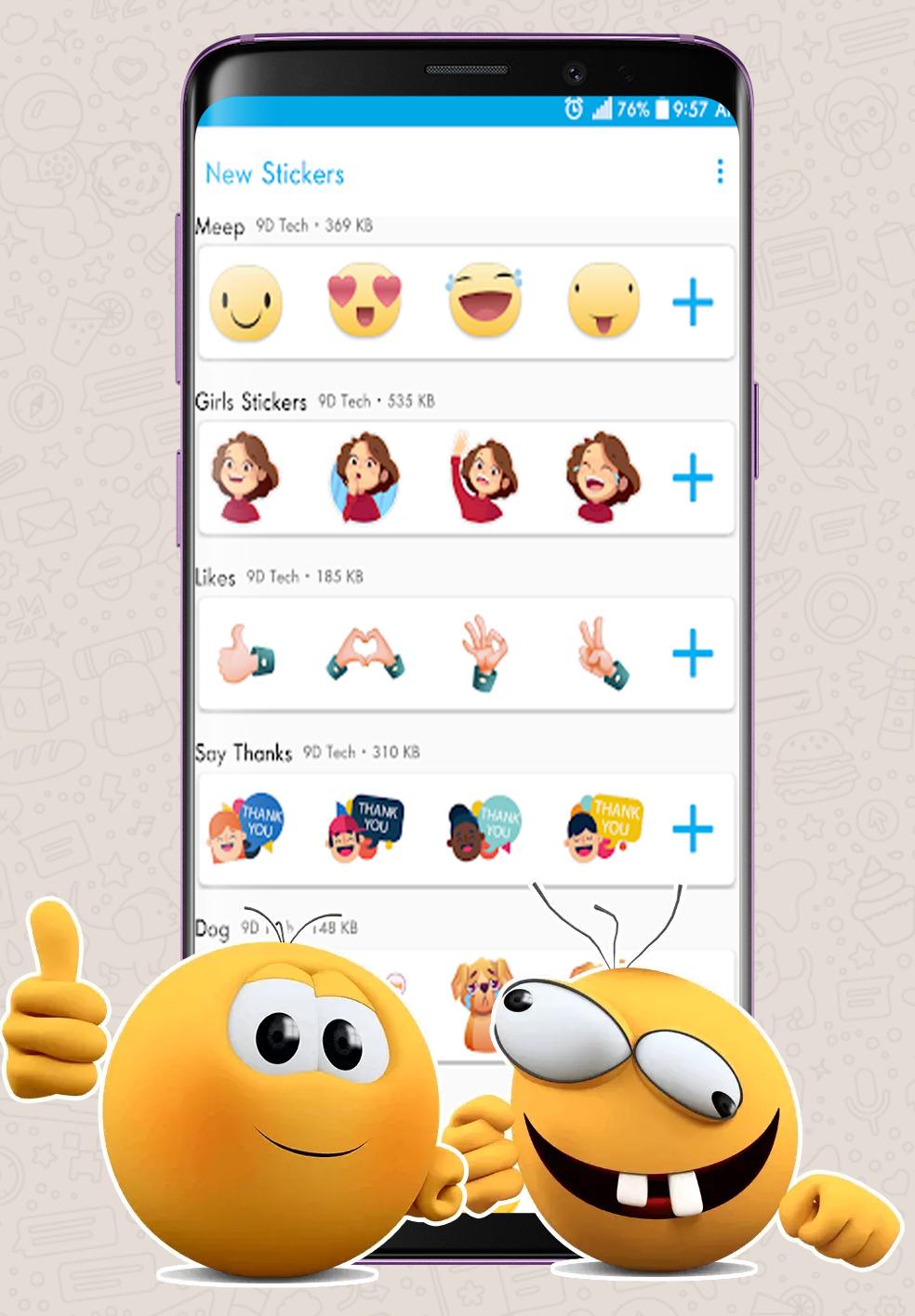 3D Stickers  for WhatsApp  WAStickerApps for Android APK 