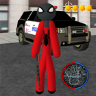 Stickman Spider Rope Hero : Crime City Simulator simgesi