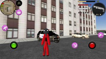 Stickman Spider Rope Hero : Crime City Simulator poster