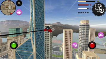 Stickman Spider Rope Hero : Crime City Simulator Ekran Görüntüsü 2