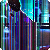 Fond d'écran d'écran cassé icône