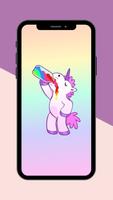 Fondo de pantalla de unicornio Poster