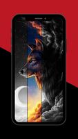 Neon Wolf Wallpaper ảnh chụp màn hình 1