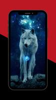 Neon Wolf Wallpaper ảnh chụp màn hình 2