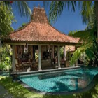 Casa de estilo balinés icono