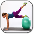 Exercise with Gym ball DOMYOS