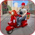 Moto Bike Pizza Delivery Games Zeichen