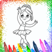 Ballerina Coloring Glitter