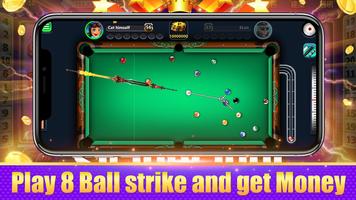 8 Ball Strike Win Money Affiche