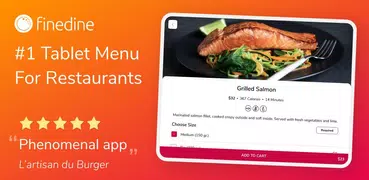FineDine Tablet Menu
