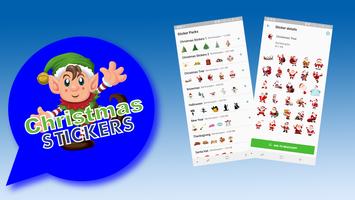 Merry Christmas Stickers WAStickerApps Affiche