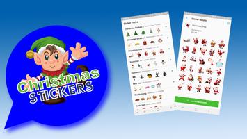 Merry Christmas Stickers WAStickerApps Plakat