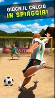 Poster Spara Goal - Beach Calcio