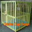 Conception de cage de poulet en bambou
