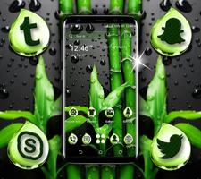 Bamboo Water Drop Theme постер
