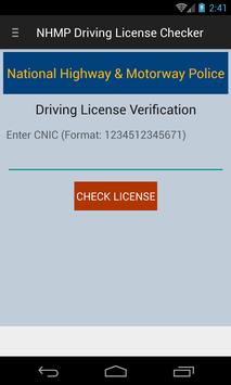 Motorway License Checker poster