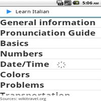 learn Italian Affiche