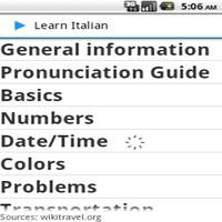 learn Italian Plakat