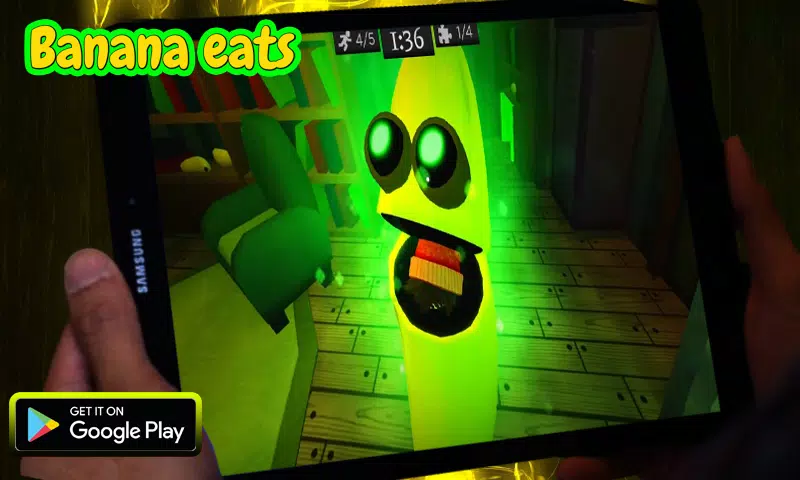 MASKED KILLER BANANA JUMPSCARE (Roblox Banana Eats) 