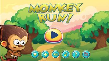 monkey run - jump and race through the jungle Affiche