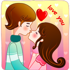 Romantic Love Stickers - WASti icône