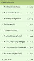 Al Quran Lite Indonesia capture d'écran 1