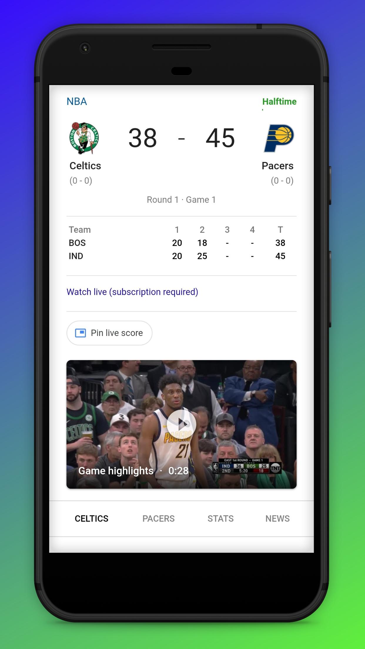 NBA Standings - Basketball Live Scores App for Android - APK Download