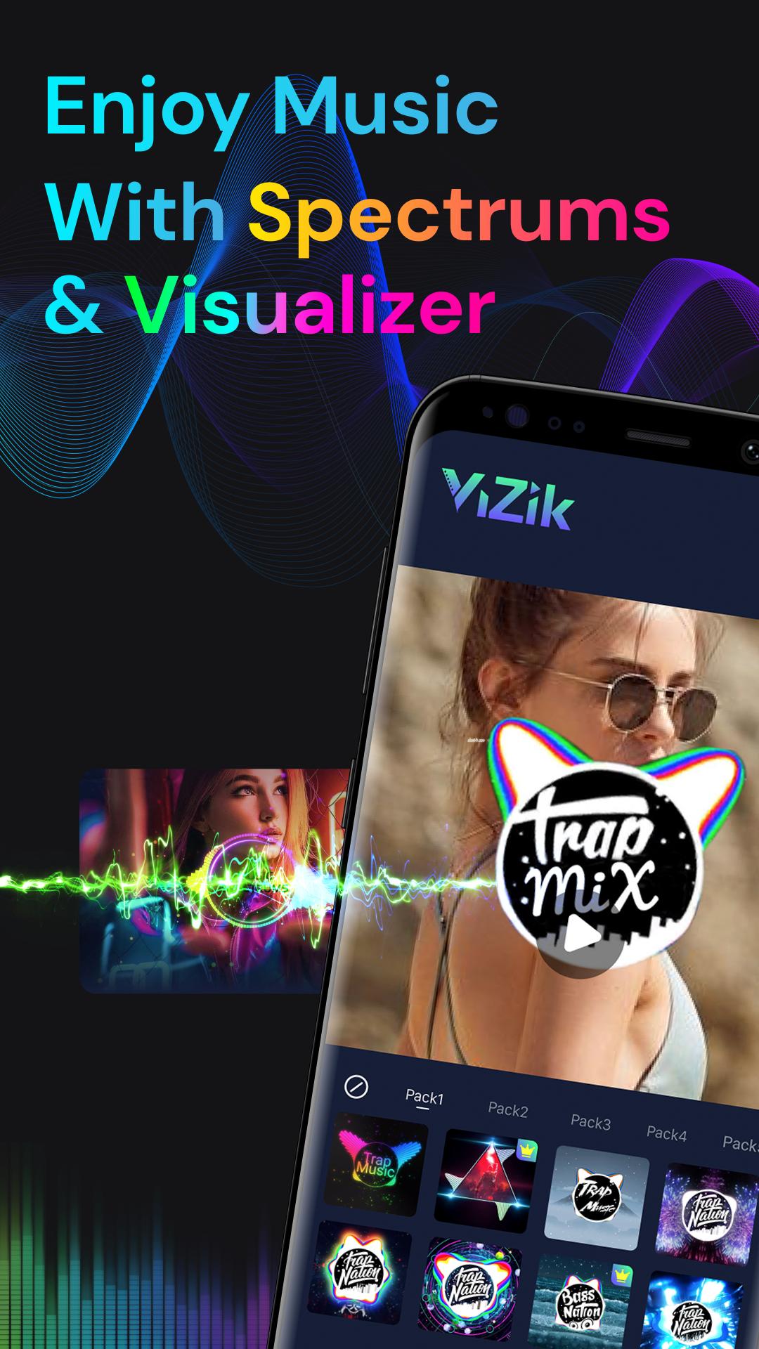 Tải xuống APK Tạo Video Sóng Nhạc - Vizik cho Android