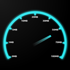 Network Speed Test Zeichen