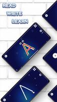 German alphabet learning app poster