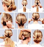 Step by step hair poster
