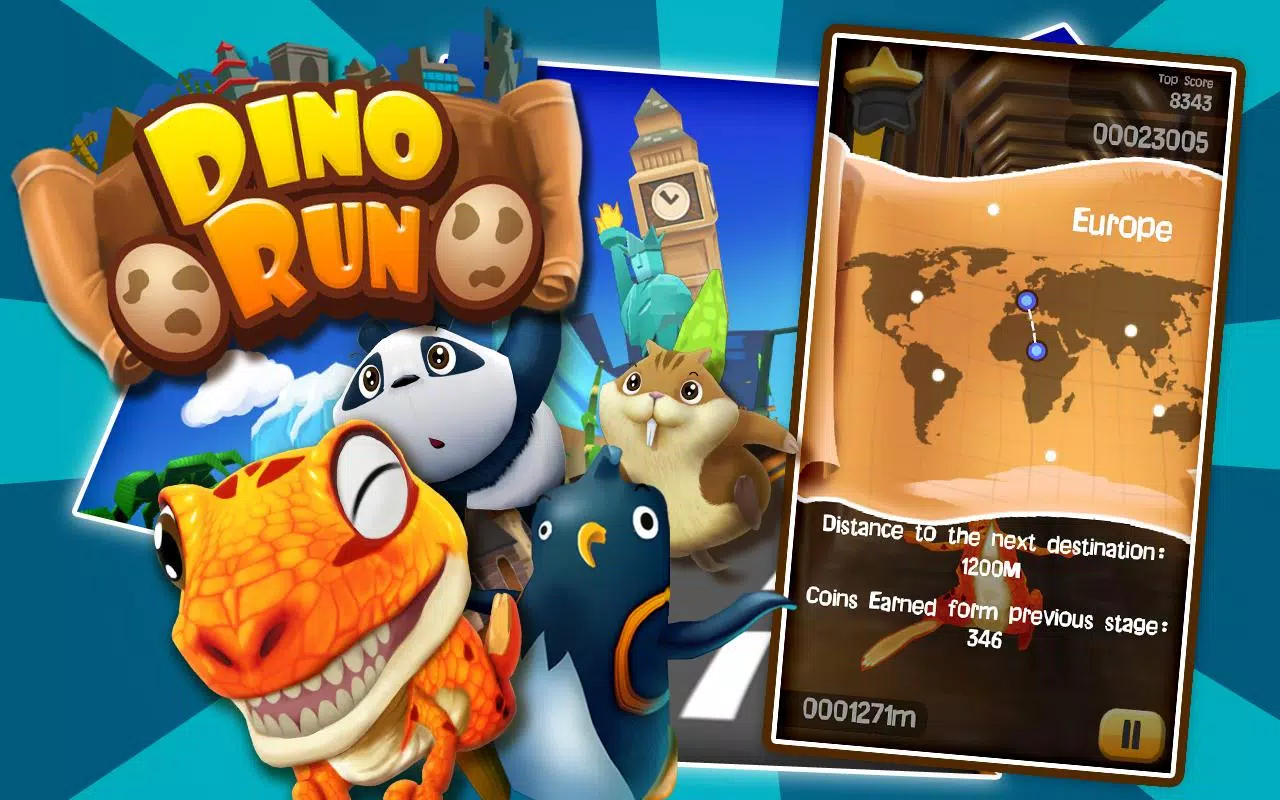 Dino Rabbit: Dino Run Away Game for Android - Download