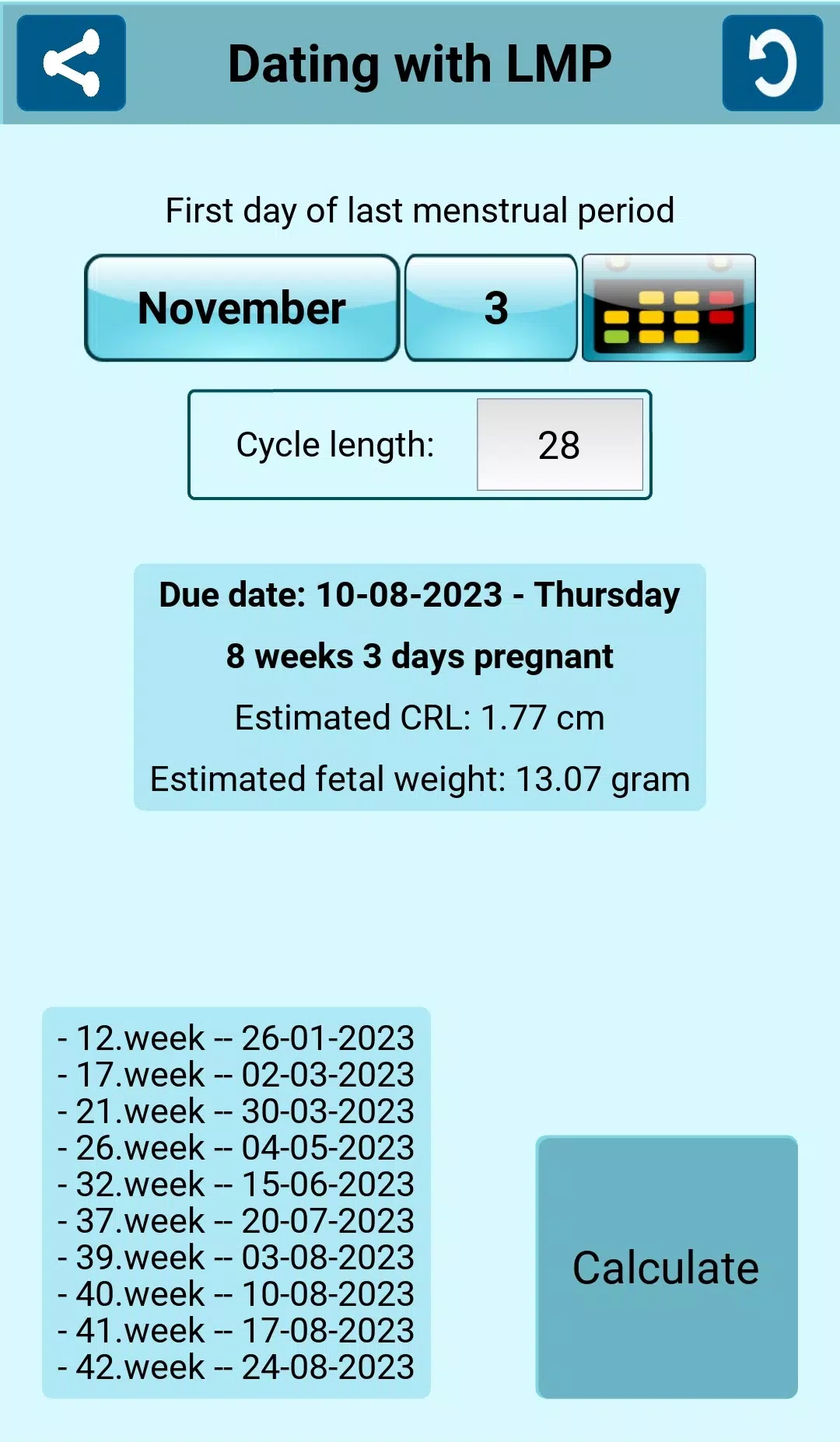 Gestational Age Calculator APK for Android Download
