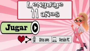 Lenguaje 11 años poster