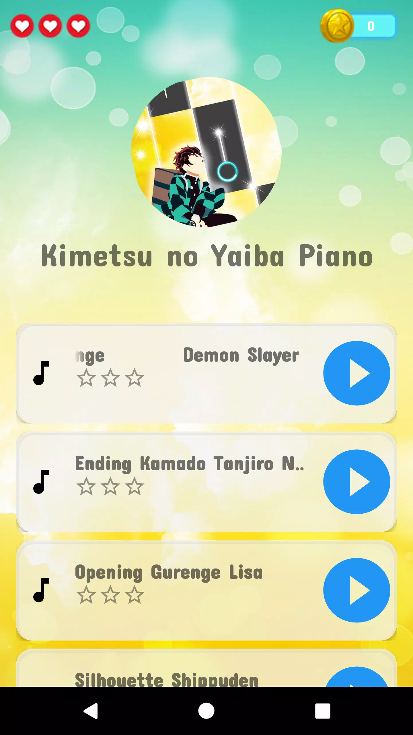 Kimetsu no Yaiba Piano Tiles para Android - Download