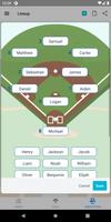 Baseball Lineup Cards capture d'écran 3