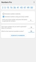NumbersPro: number generator Cartaz